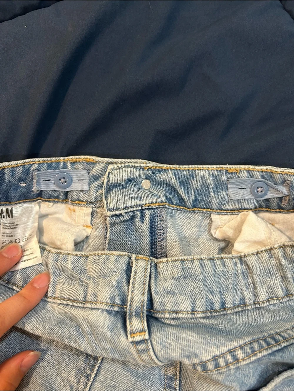 Light Blue Denim Shorts